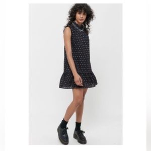 Urban Outfitters Veda Mini Evil Eye Dress, Summer, Ruffle, Sz S